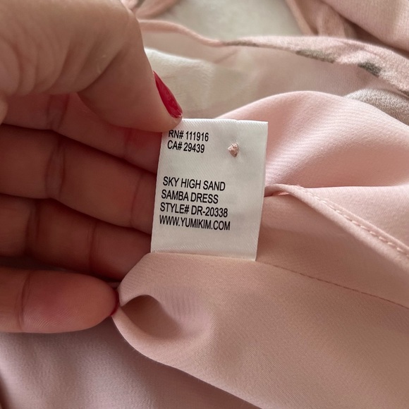 Yumi Kim Samba Mini Dress in Sky High Sand Light Pink Floral - Small - Picture 6 of 8